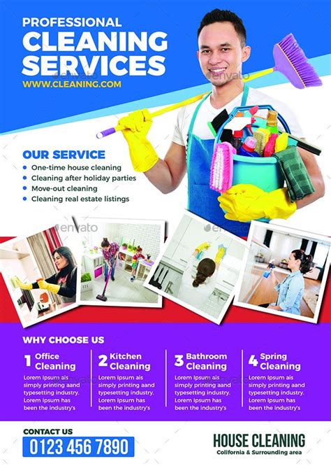 Cleaning Services Flyer Template with regard to Flyers For Cleaning ...