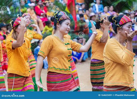 Group of Shan or Tai Yai Ethnic Group Living in Parts of Myanmar and Thailand in Tribal Dress Do ...