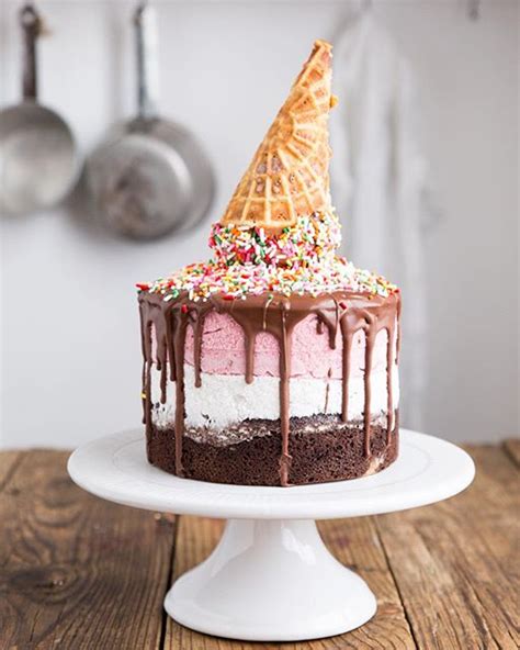 Dairy Free Neapolitan Ice Cream Cake Recipe | The Feedfeed