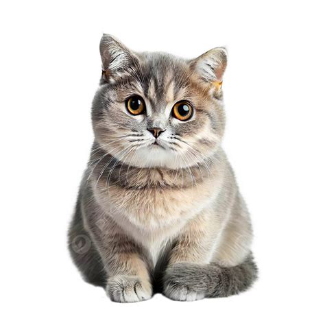 Isolated Cat On White Background, Cat, Animal, Lovely PNG Transparent Clipart Image and PSD File ...