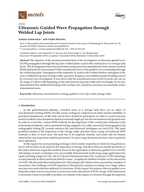 Ultrasonic Propagation Through Metals | PDF | Linear Elasticity | Wavelength