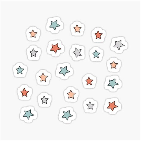 "Aesthetic mini star pack" Sticker for Sale by colleenm2 | Redbubble