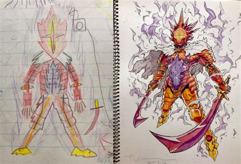 Fire Guardian Anime Drawing By Thomas Romain 4