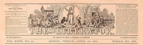 Masthead Abolitionist Newspaper Liberator Dated Friday Editorial Stock Photo - Stock Image ...