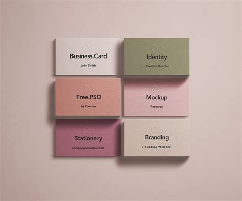 Branding Identity Business Card Free Mockup — Free Mockup World