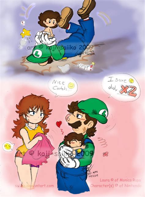 Sweet Bundle of Joy - Luigi and Daisy Fan Art (9459555) - Fanpop