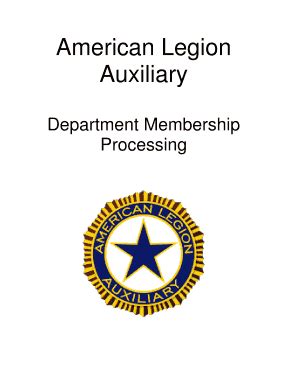 Fillable Online American Legion Auxiliary Department of Florida ...