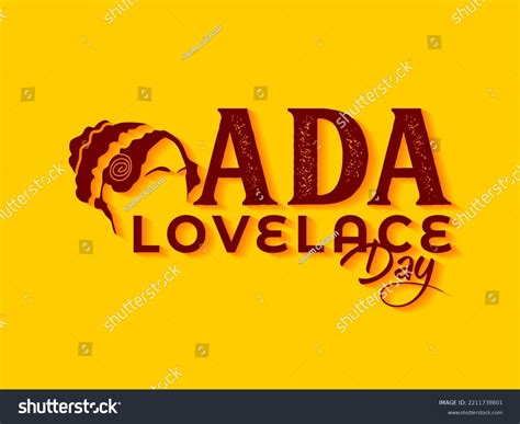 Ada Lovelace Day Vector Illustration Ada Stock Vector (Royalty Free) 2211739801 | Shutterstock