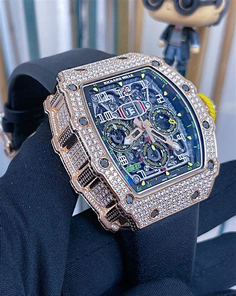 Richard Mille [New] Rm 11 03 Rose Gold Full Set Diamonds Flyback In Hong Kong For Sale (10833967)