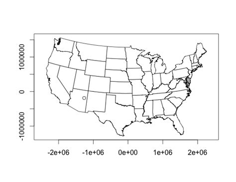 coordinate system - Plotting US maps with selected locations (longitude and latitude of ...