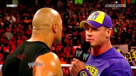 John Cena vs The Rock recap feud (promo) - YouTube