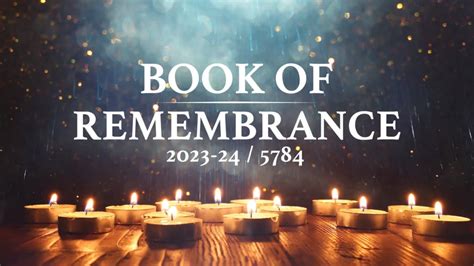 5784 Book of Remembrance | Temple Beth Am