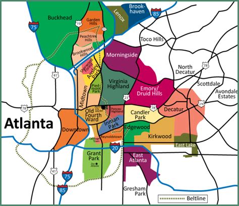 Map Of Atlanta Georgia Suburbs - China Map Tourist Destinations