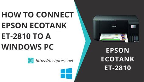 Setup/Connect Epson EcoTank ET-2810 To Windows