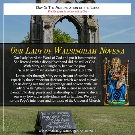 Our Lady of Walsingham Novena | Our Lady of the Angels Province