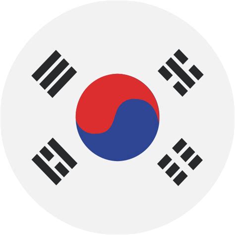 South korea Others Flat circular icon