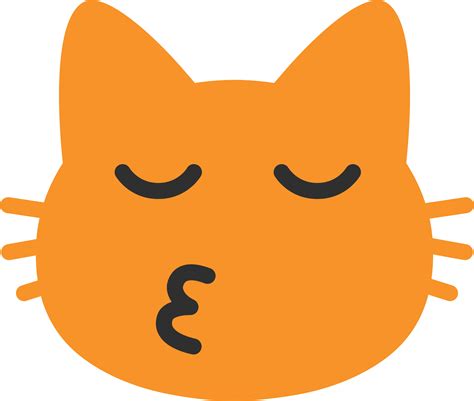 Download Open - Kissing Cat Emoji PNG Image with No Background - PNGkey.com