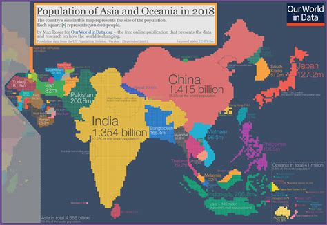This Fascinating World Map was Drawn Based on Country Populations