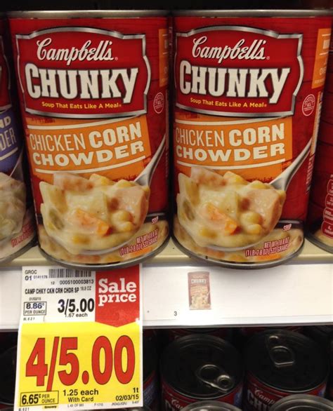 Campbell’s Chunky Soup = as low as $0.92 each! | Kroger Krazy