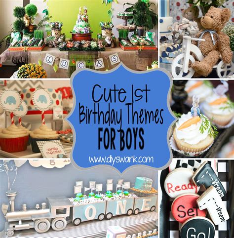 Cute Boy 1st Birthday Party Themes | Birthday themes for boys, 1st birthday party themes, 1st ...