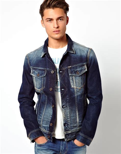 Lyst - Replay Denim Jacket Mid Blue in Blue for Men