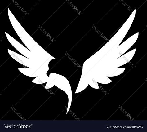 Bird wings logo Royalty Free Vector Image - VectorStock