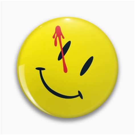 "Watchmen Smiley Face" Pin for Sale by Mack92 | Redbubble