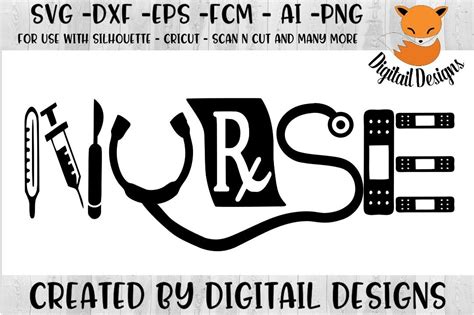 Nurse Word Art SVG (196135) | Cut Files | Design Bundles