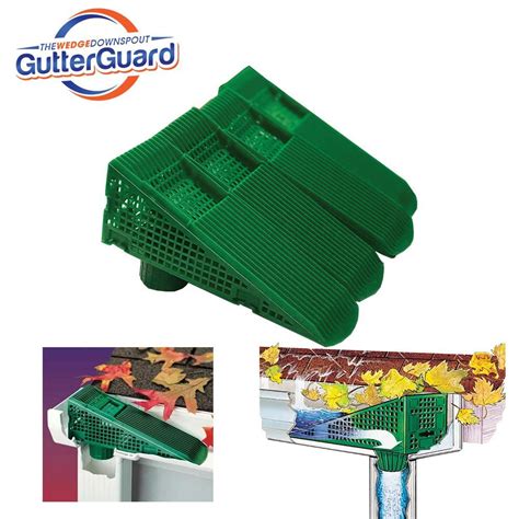 Full gutter guard systems cost thousands of dollars to install. The Wedge Downspout Gutter Guard ...