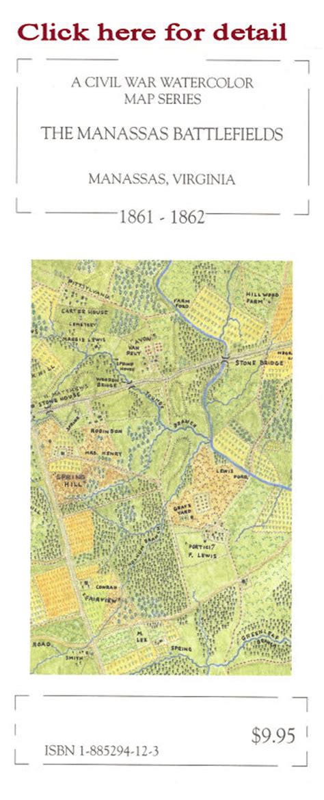 McElfresh Map Company - Battle of Manassas Map - Civil War Maps ...