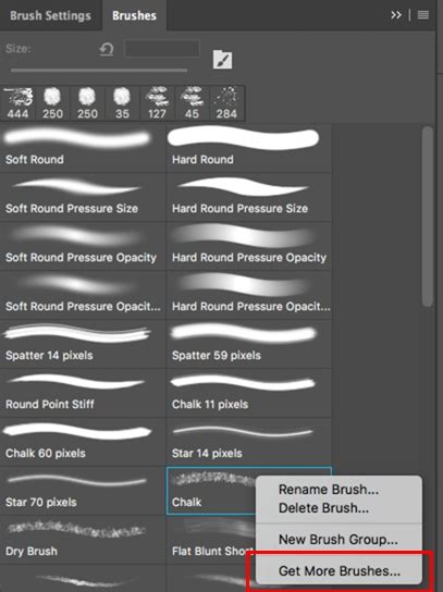 Photoshop brush presets