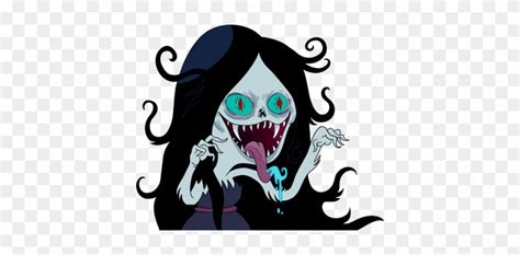 Marcelines Scary Face - Adventure Time Marceline - Free Transparent PNG ...