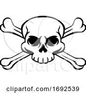 Pirate Skull And Cross Bones With A Hat Posters, Art Prints by - Interior Wall Decor #1104910