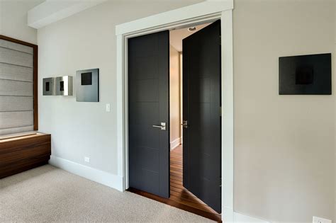 Modern Interior Door - Custom - Single - Wood Veneer Solid Core Wood ...