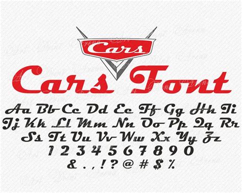 Cars Font svg, Disney Cars SVG font, Cars Alphabet, Cars Letters, Magneto Bold Font SVG, Cricut ...