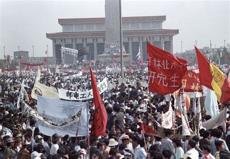 Iconische beelden: protest op het Plein van de Hemelse Vrede in 1989 - NRC