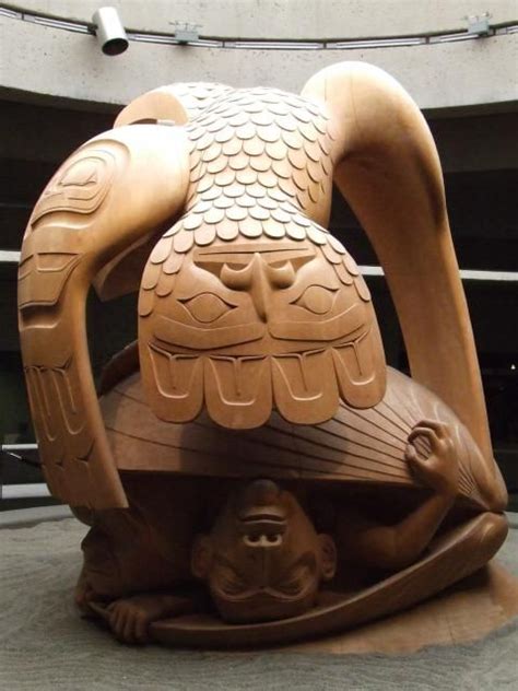 Haida carving...bill Reid in Vancouver airport | Pacific northwest art, Haida art, Native ...