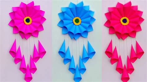 PAPER CRAFT!!! WALL HANGING CRAFT IDEAS!! ROOM DECORATION/DIY ART AND ...