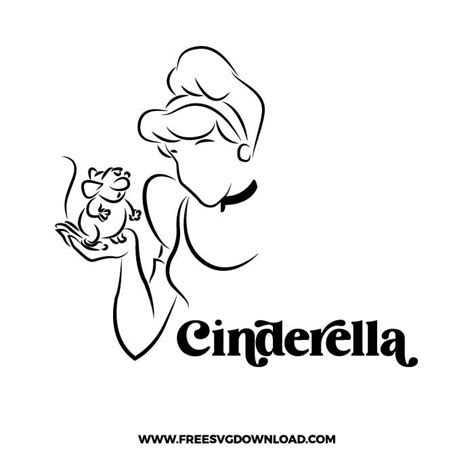 Cinderella 80s Svg