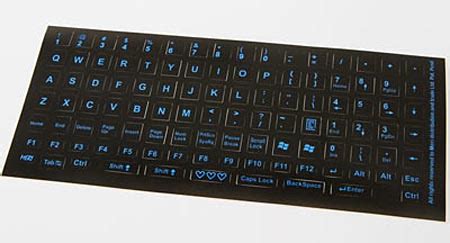 Glowing Keyboard Stickers for Dark Operations | Gadgetsin