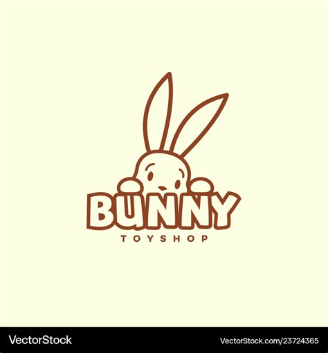 Bunny logo Royalty Free Vector Image - VectorStock