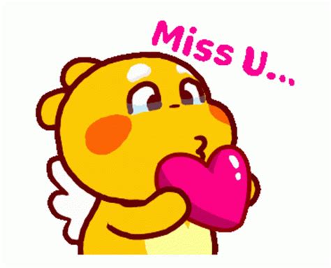 Qoobee Miss You GIF - Qoobee MissYou Heart - Discover & Share GIFs