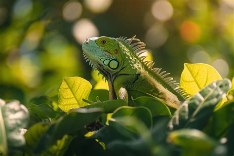 Wallpaper Iguana, Puerto Rico, reptiles, green, nature, lizard, animal ...