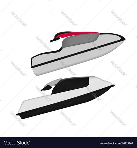 Set of jet ski Royalty Free Vector Image - VectorStock