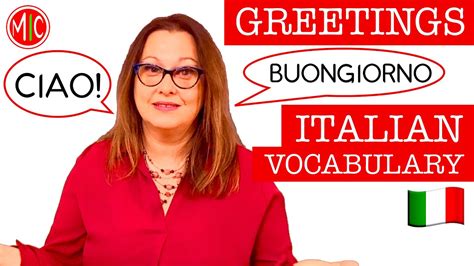 CIAO! How to greet people in Italian | LEARN ITALIAN VOCABULARY - YouTube