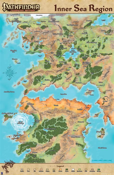 The Inner Sea Region World Of Pathfinder Imaginarymaps And Map ...