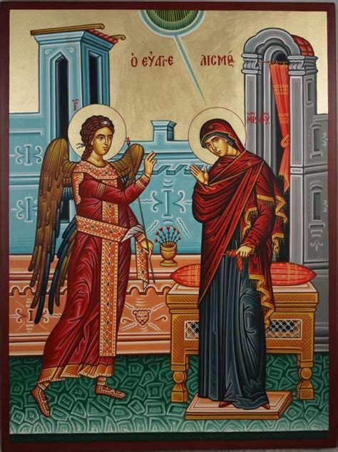 The Annunciation of the Theotokos Orthodox Icon - BlessedMart