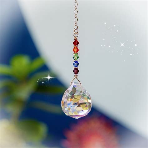 Rainbow Crystal Suncatcher - JGBeads