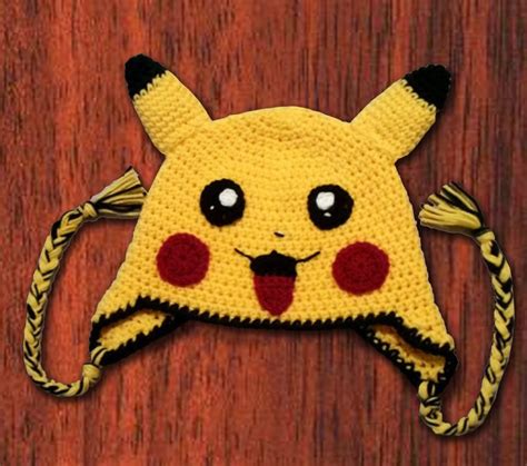 Pokemon Pikachu Crochet Hat by klutzic on Etsy