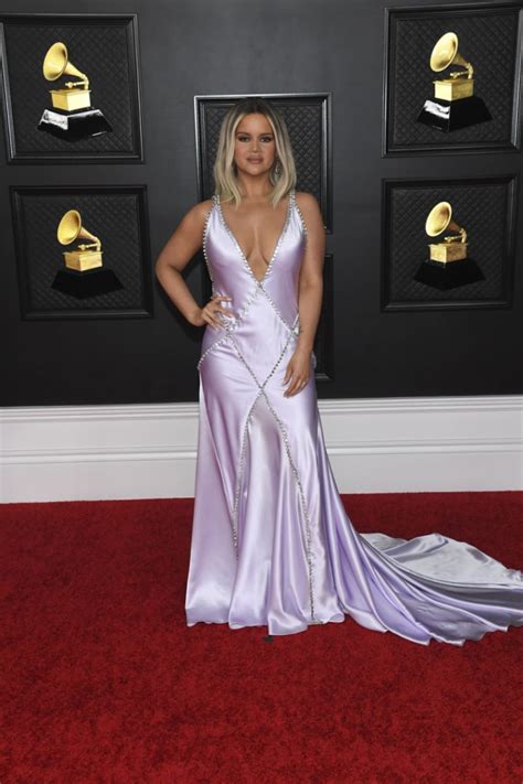 Grammy Awards: Maren Morris Walks Red Carpet Ahead Of 2021 Ceremony